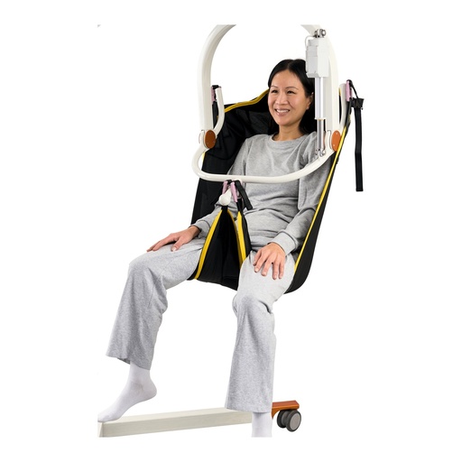 Handicare In-Situ high Easy sling M921530, front view, person seated
