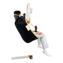 Handicare In-Situ high Easy sling M921530 from the side on the lift
