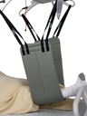 Handicare Supreme leg sling B-LEG under a lower leg on a loop bar