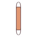 Flat drawing of the Handicare Supreme leg sling B-LEG pad