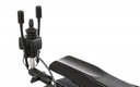 The VersaGuide joystick and two flex switches on an armrest mount