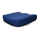 Cushion in its navy water-resistant inner liner, with the outer cover removed