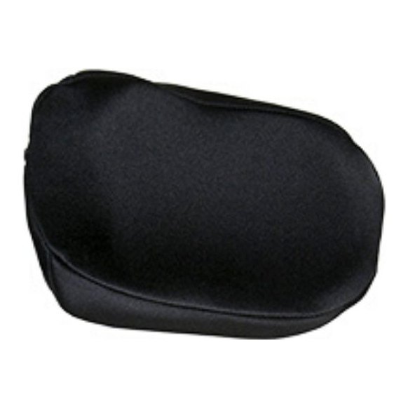 Whitmyer Plush Wheelchair Head Support. The Plush pad alone, a shallow black cup with no hardware attached