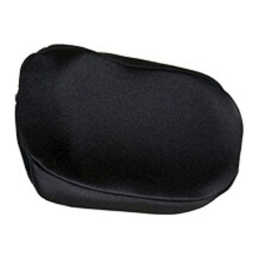 Whitmyer Plush Wheelchair Head Support. The Plush pad alone, a shallow black cup with no hardware attached