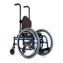 Blue ZIPPIE GS with the large wheels set at the front of the frame