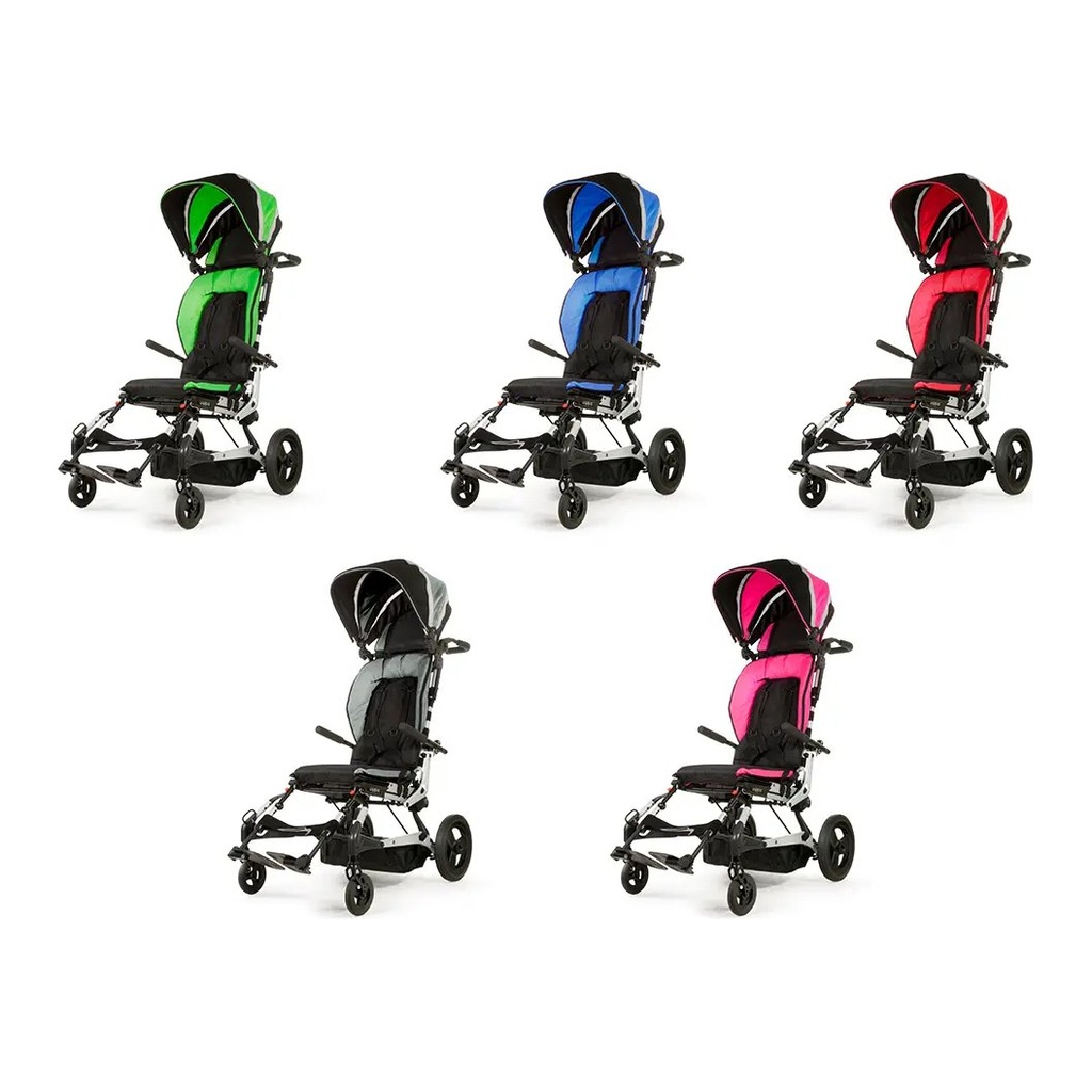 Five Sphynx chairs in the green, blue, red, black and pink upholstery