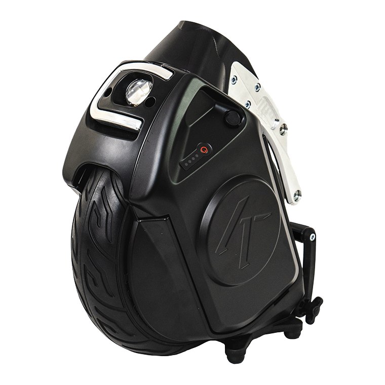 Klaxon Twist power assist add-on, the black drive unit on white