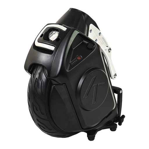 Klaxon Twist power assist add-on, the black drive unit on white