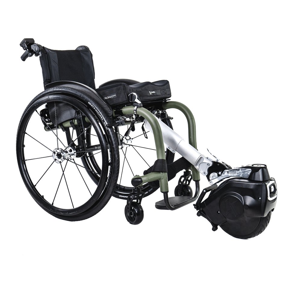 Klaxon Twist front mount with the long arm and push handles