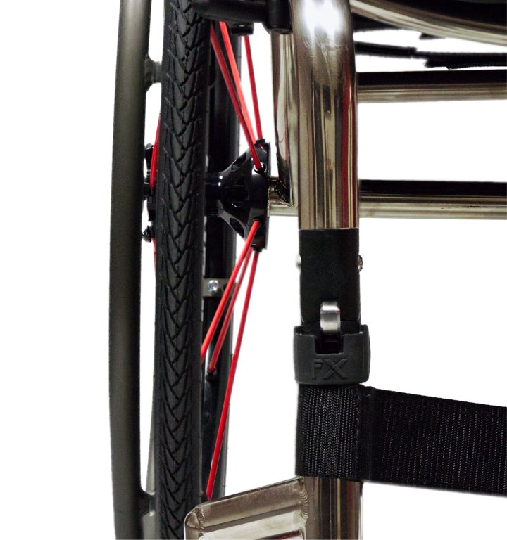 Octane FX front lock with FX marked on the black buckle