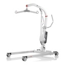Handicare Eva600EE floor lift 60100003, side view showing the EVA600EE mast and control box