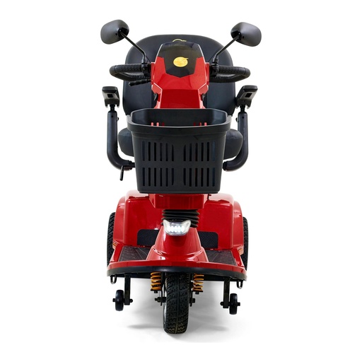 Front view of the Companion GC340 with its basket and headlight