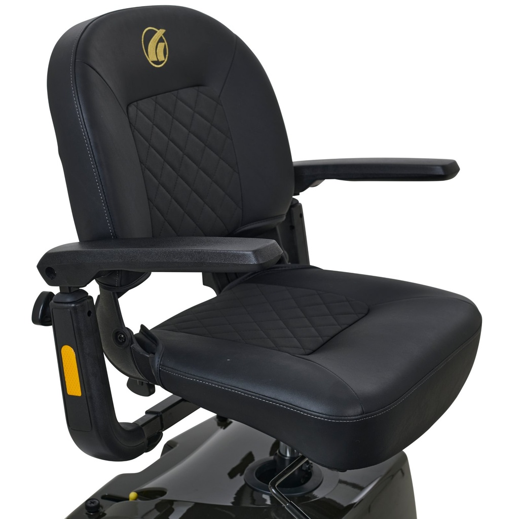 Quilted high-back seat and armrests on the Companion GC440
