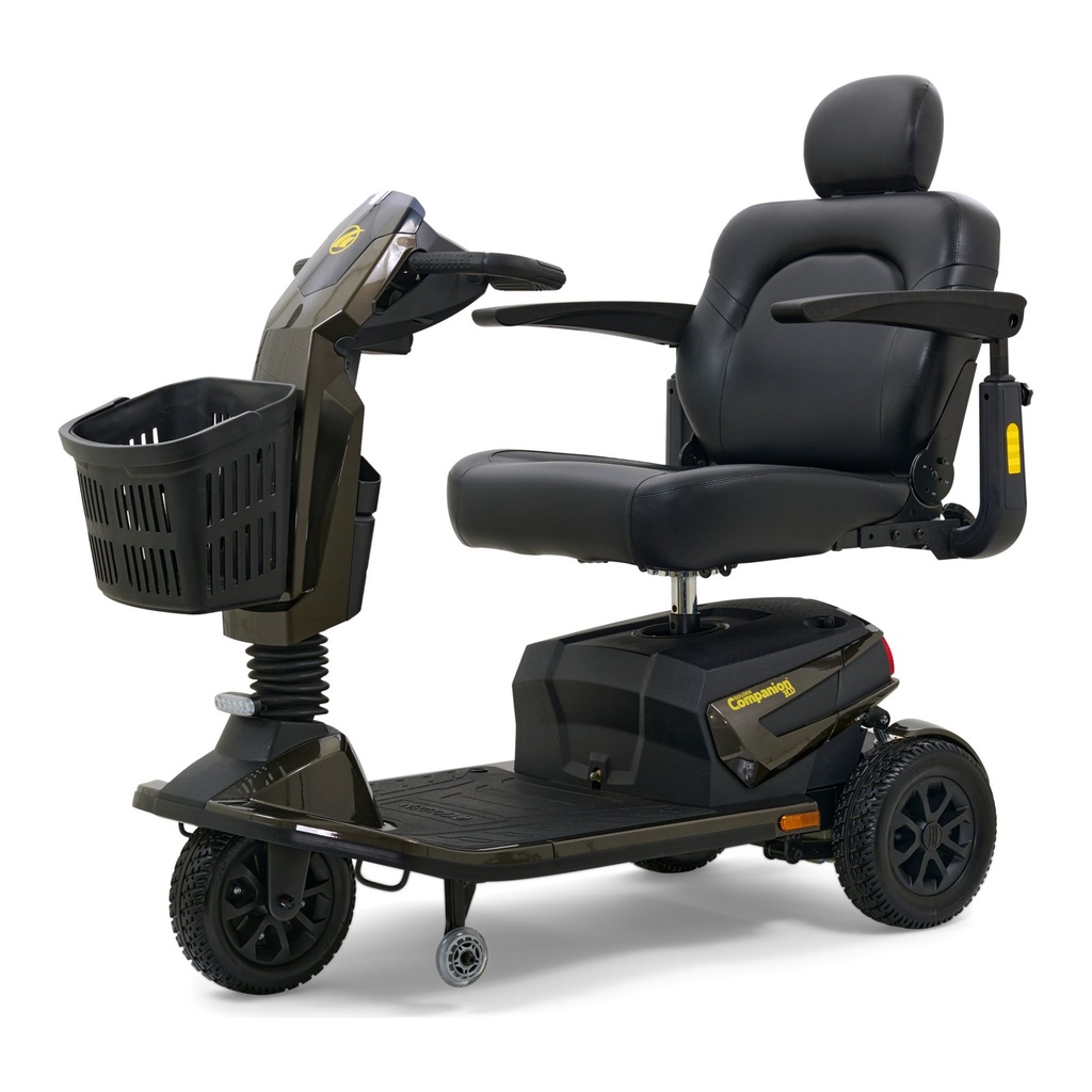 Companion HD 3-wheel scooter from the right, with its front basket and tiller