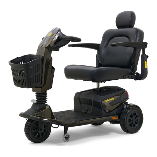 Companion HD 3-wheel scooter from the right, with its front basket and tiller