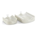 Bare foam bases of the Axiom for Kids cushions, PXP beside the wider PXSP shape