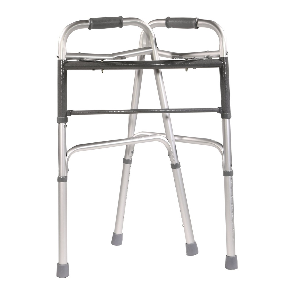 PCP double button walker 5052 folded flat with rubber tips