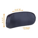 Aries Pro-Fit medium headrest pad with its 5.5 inch height and 12 inch width marked