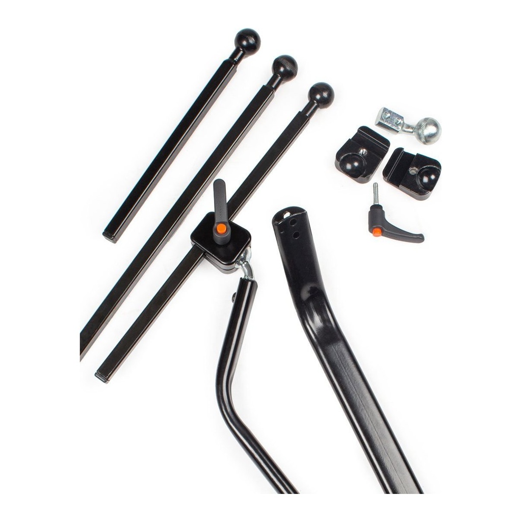 Aries headrest mounting hardware shown as separate parts on a white background