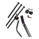 Aries headrest mounting hardware shown as separate parts on a white background