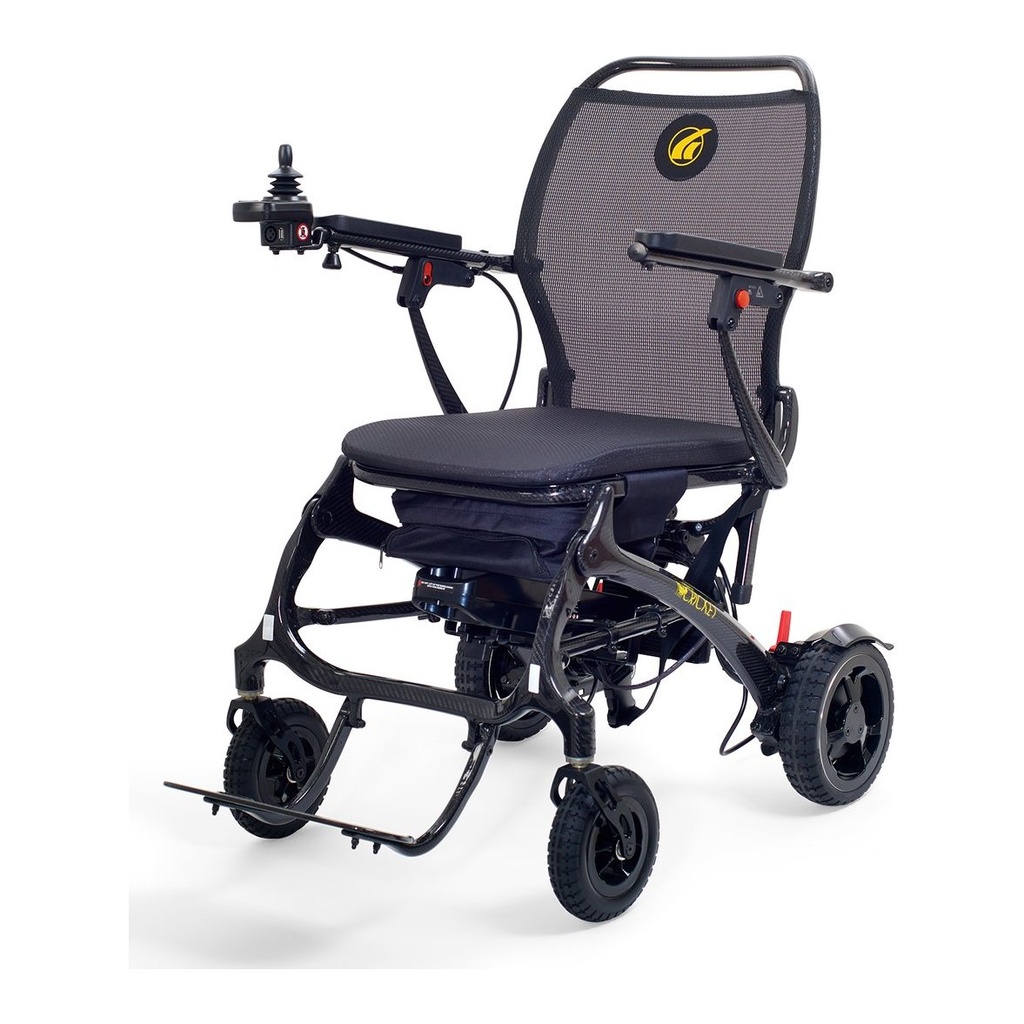 Cricket GP302 three-quarter view with mesh back and black seat