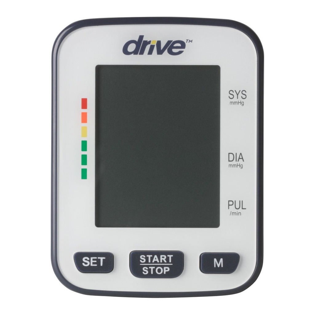 Front of the Drive wrist unit with a dark screen and SET, START/STOP and M buttons