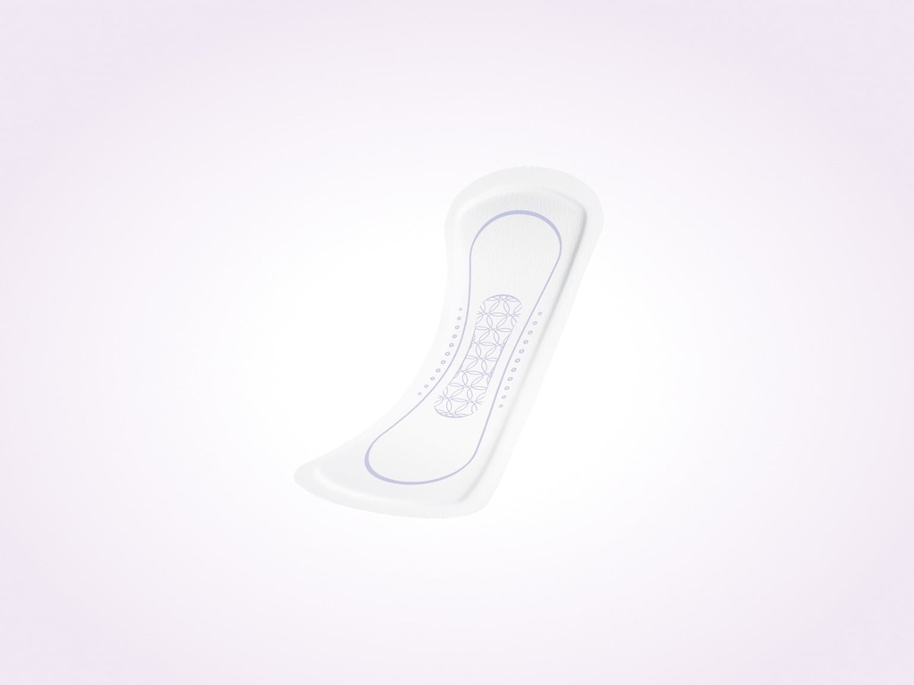 A single Poise microliner, slim and curved, with a soft patterned cover