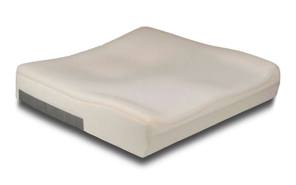 Jay Ion foam base seen from the front left, with the layered foam edge and the hook-and-loop strip visible