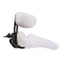 The infant three pad head support, one occipital pad above two sub-occipital pads