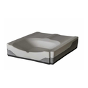 Contoured foam base of the JAY Fusion, with the rear well where the fluid insert sits