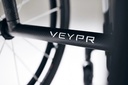 Close view of the VEYPR name laid into the carbon fibre frame of a Veypr Sub4 chair