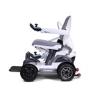 Golden Ally Sport GP305 in black carbon fibre pattern part way through folding, side view