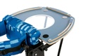 The blue chest pad and tray of the Leckey Freestander from above