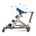 The Leckey Pronestander showing its five prone angle positions