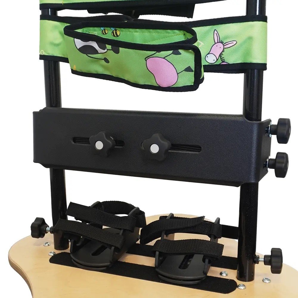 Close view of the Totstander chest plate and sandals