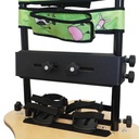 Close view of the Totstander chest plate and sandals