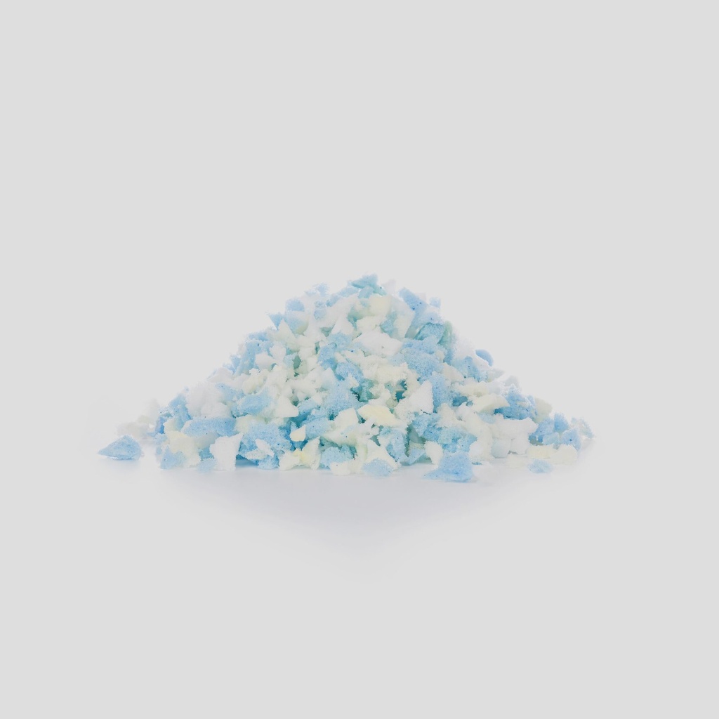 Shredded gel infused memory foam fill used inside the Symbia 50 pillow