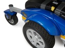 Centre drive wheel and caster on the Golden Compass Sport GP605 in blue