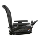 Q300 M Mini SEDEO Lite seat on the base, backrest, armrest and footplate in view