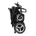 Dash 3 folded flat to 13.5 in deep, showing the folded frame and seat