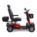Left side of the Crimson Red Eagle All Terrain GR596, showing its basket and rear box
