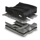 JAY GS foam base with its 2 in positioning components: lateral pelvic, thigh and medial supports