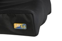 JAY GS cover corner: the waterfall seam where the stretch top meets the side panel