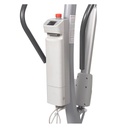 Control module with the red emergency stop button and battery gauge