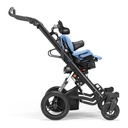 Tyke mobility base seen from the side, with the x:panda shape seating fitted