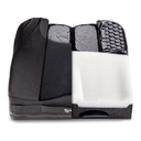 Ki Mobility Axiom ASP cushion opened to show the foam base and fluid inserts