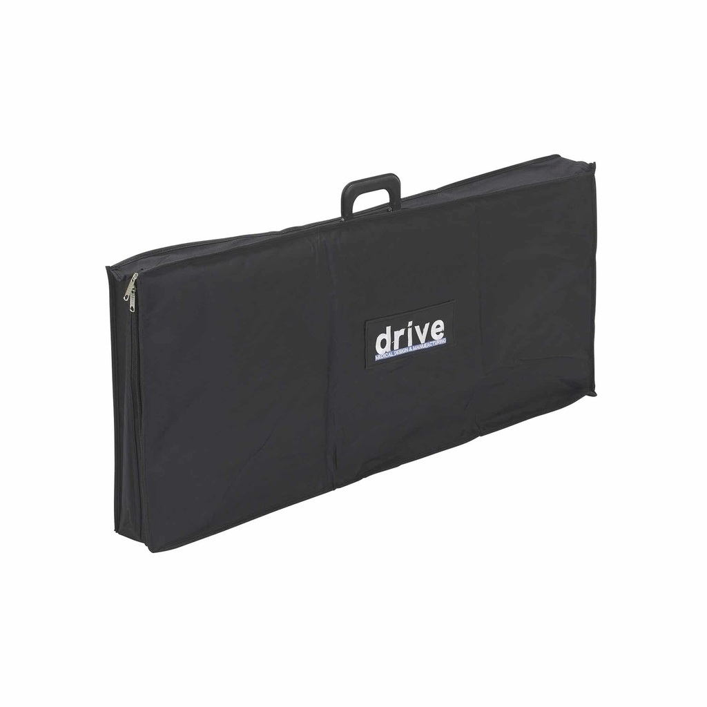 Black Drive carry bag for the single-fold wheelchair ramp, zipped with a handle