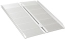 Single-fold ramp opened flat, showing the perforated deck and centre hinge