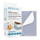 BIOS Living reusable underpad box beside the folded pad, printed medium