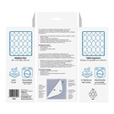 BIOS Living reusable underpad box back with washing and drying instructions